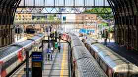 King's Cross train station platform.