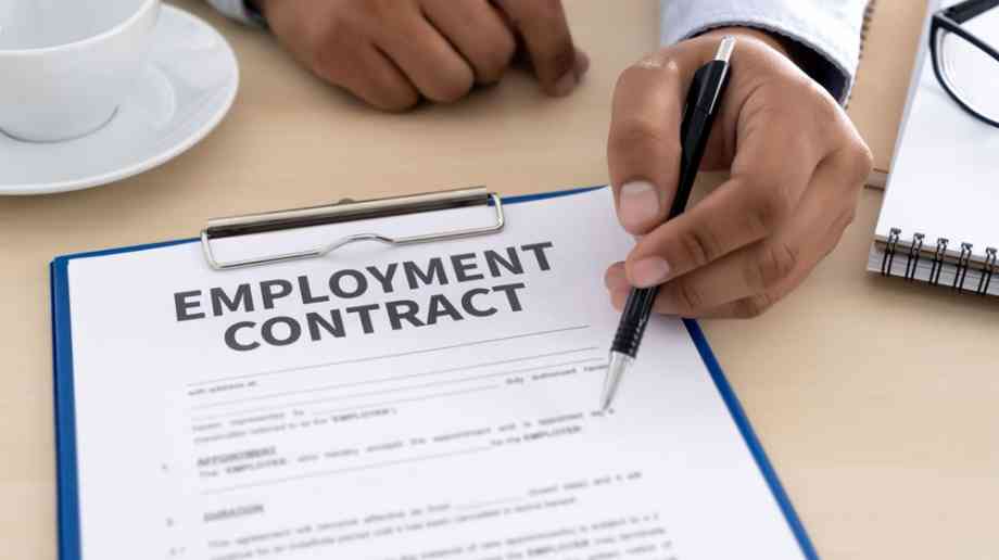 Employment contract.