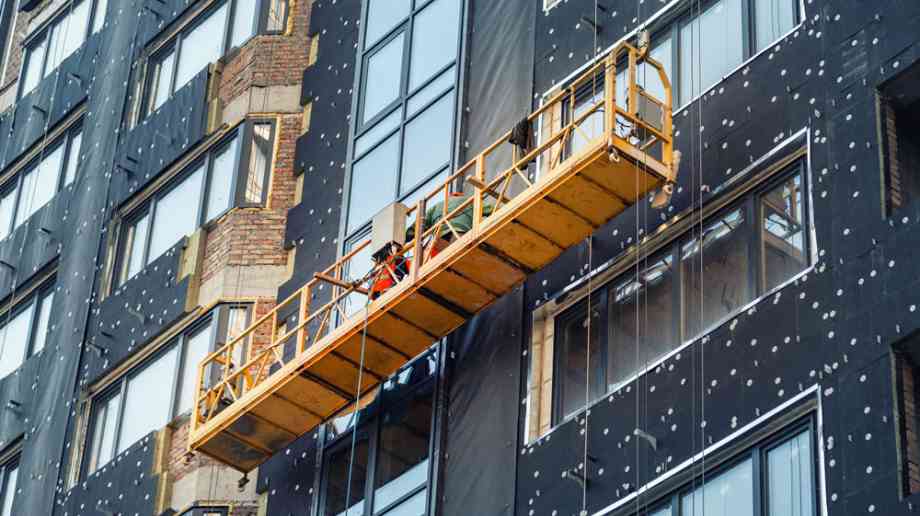 Cladding on building Cladding on building