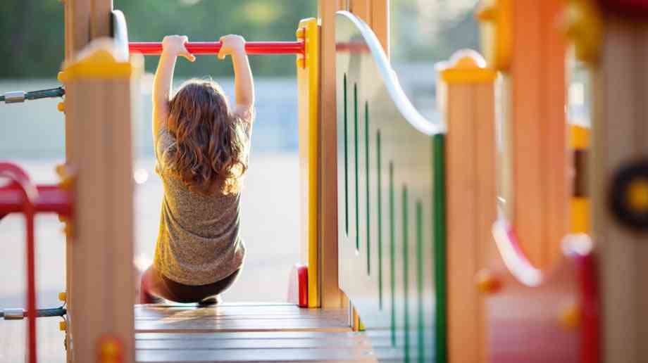 Child on playground.