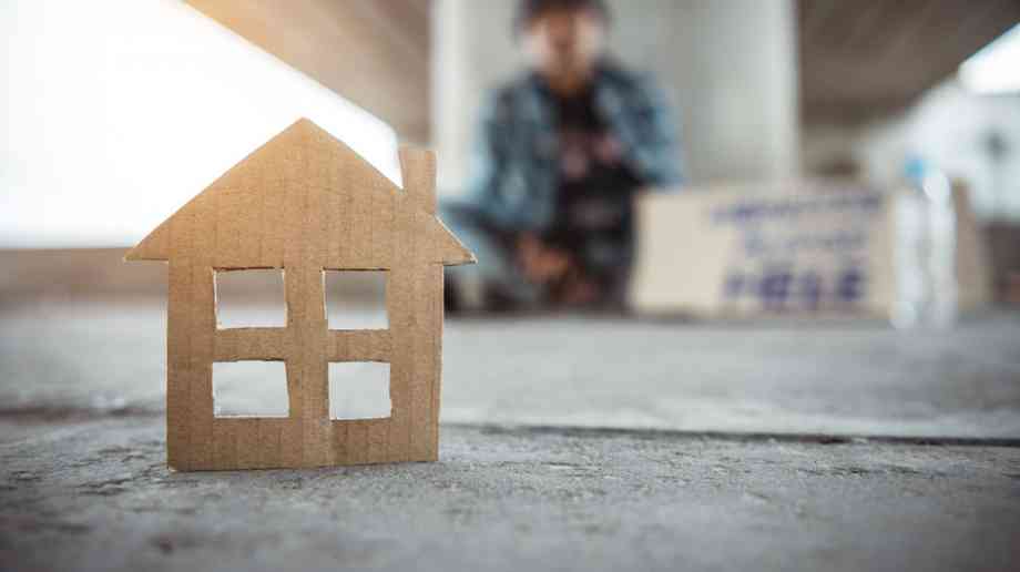 Cardboard cut-out of a house. Cardboard cut-out of a house.