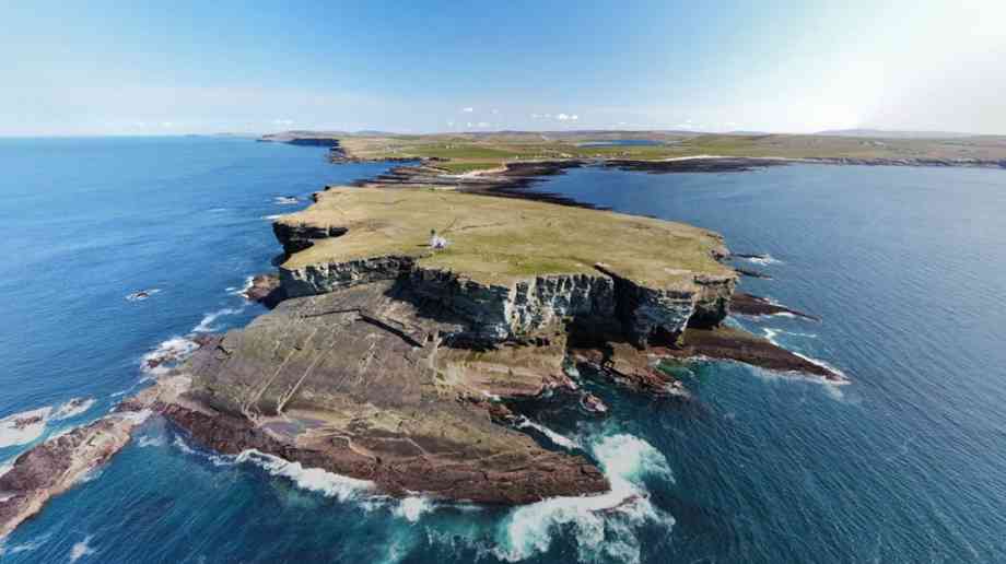 Drone shot of Scottish islands. Drone shot of Scottish islands.