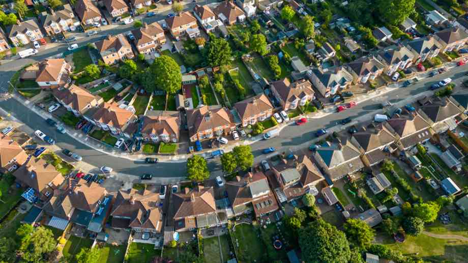 Housing estate from above.