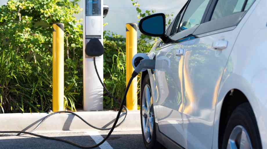 EV being charged